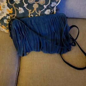 Top shop blue Suede Purse